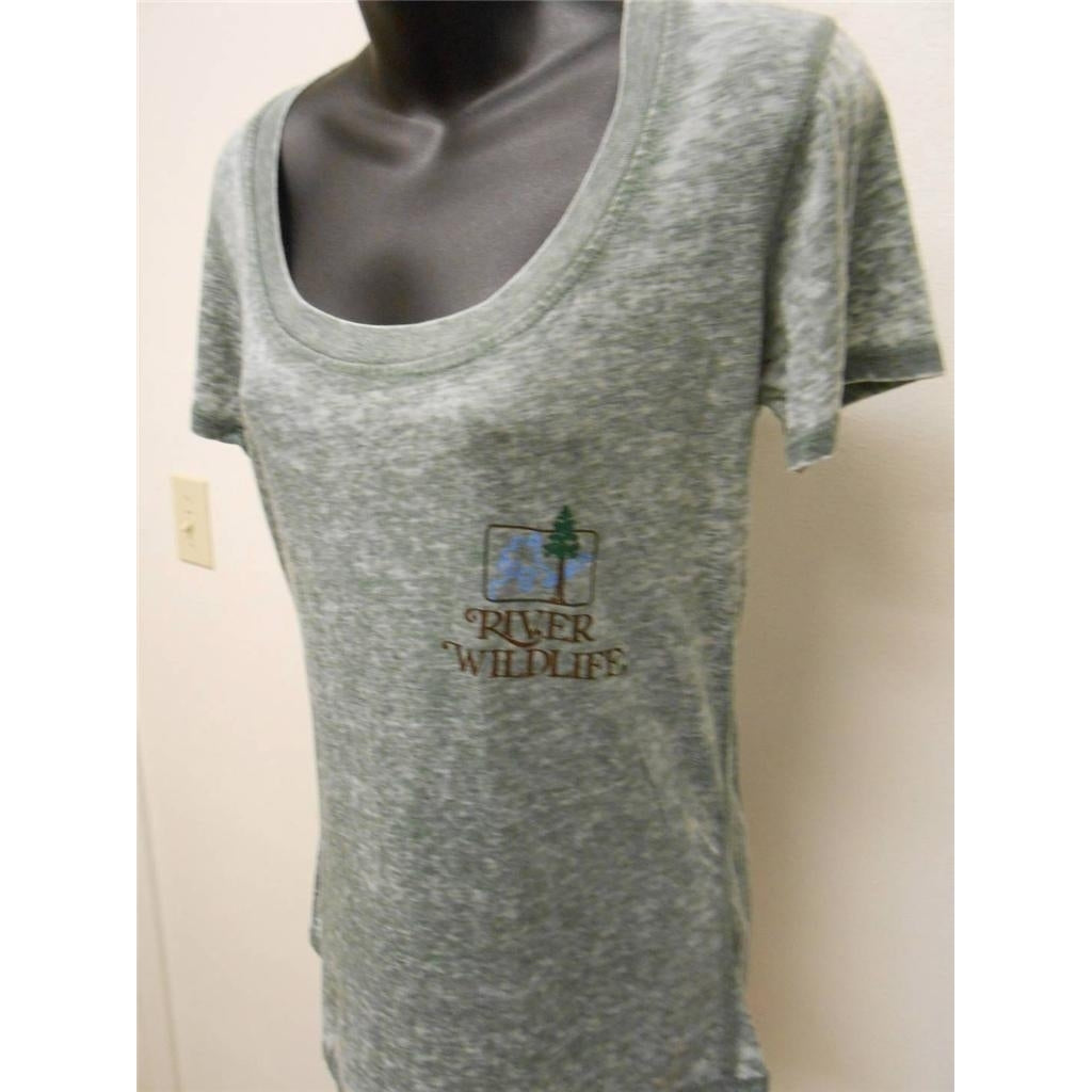 River Wildlife WI Wisconsin Outdoor Womens Size M Medium Shirt Image 1