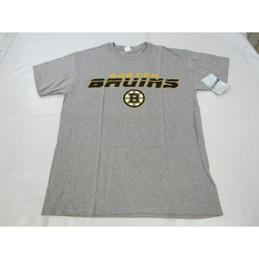 Boston Bruins Mens Size M Medium Majestic Gray Shirt Image 1