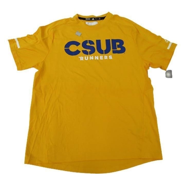 Cal State Bakersfield Roadrunners MENS Size L Large Yellow Adidas Shirt 50 Image 1