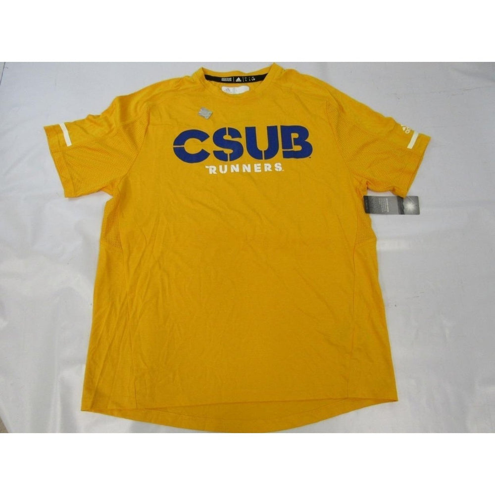 Cal State Bakersfield Roadrunners MENS Size L Large Yellow Adidas Shirt 50 Image 2