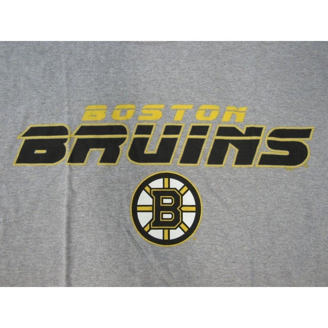 Boston Bruins Mens Size M Medium Majestic Gray Shirt Image 3