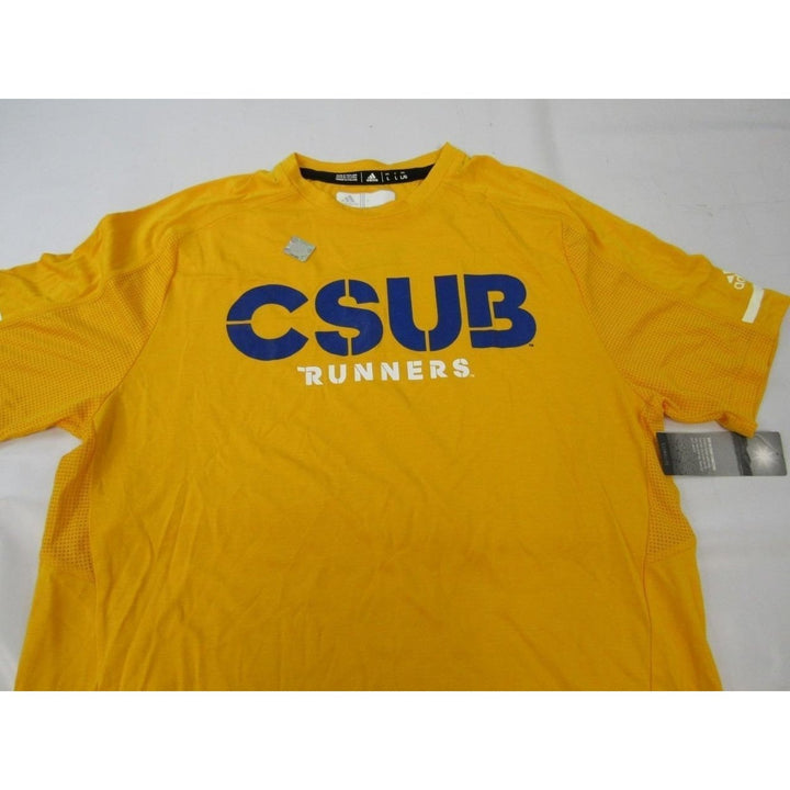 Cal State Bakersfield Roadrunners MENS Size L Large Yellow Adidas Shirt 50 Image 4