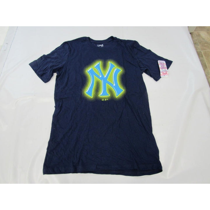 York Yankees Youth Size XL XLarge (18/20) Navy Blue Shirt 22 Image 1