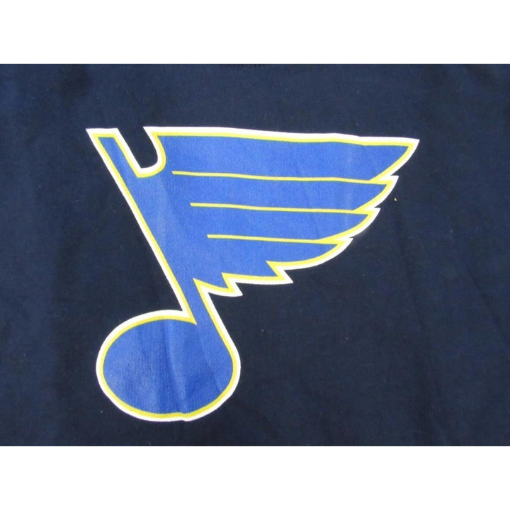 St Louis Blues Mens Size M Medium Navy Blue Sweatshirt Image 3