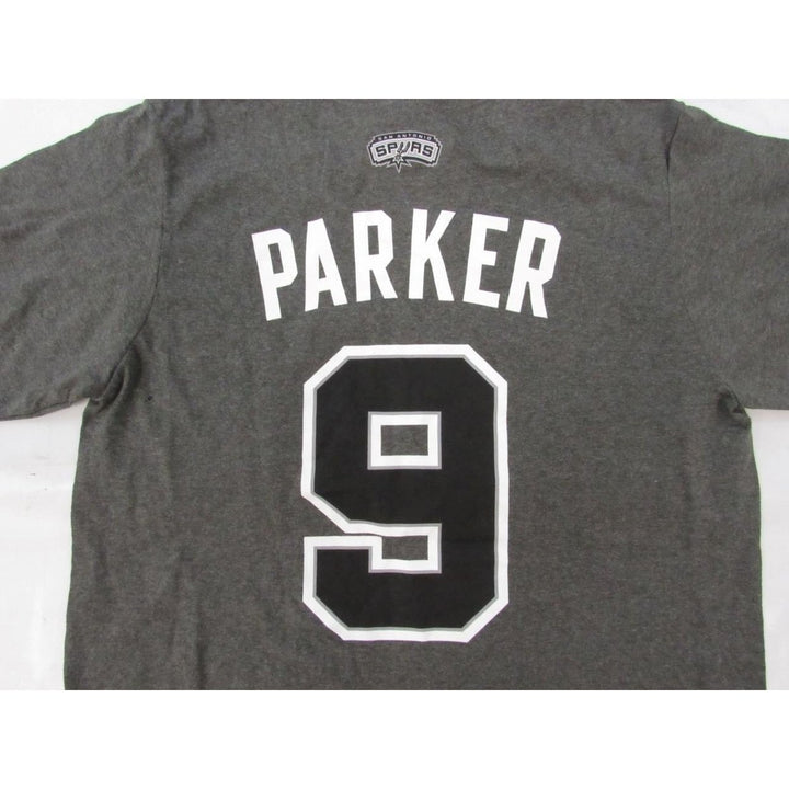 San Antonio Spurs 9 Tony Parker Mens Size S Small Gray Adidas Shirt Image 3