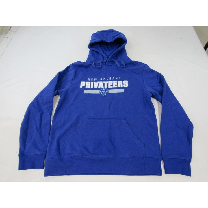 Orleans Privateers Mens Size M Medium Blue Hoodie Image 1