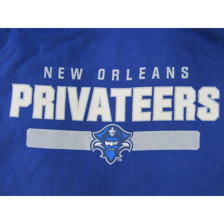 Orleans Privateers Mens Size M Medium Blue Hoodie Image 3