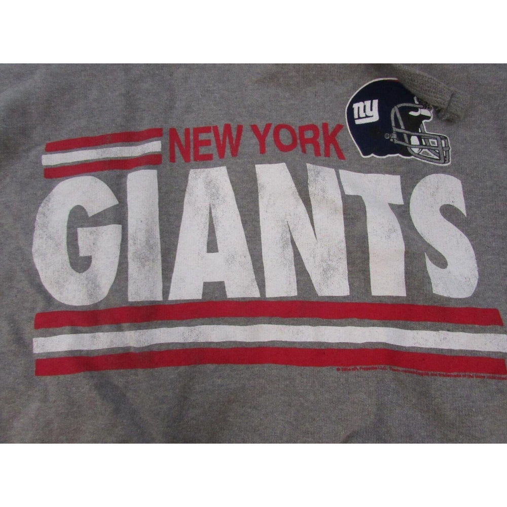 York Giants Mens Size L Large Grey Hoodie Image 2