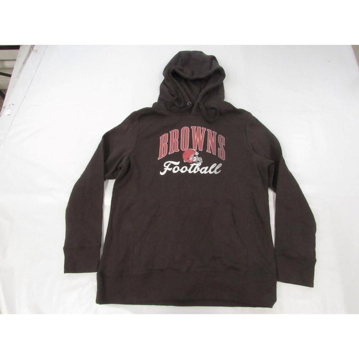 Cleveland Browns Womens Size L Large Brown Hoodie Image 1