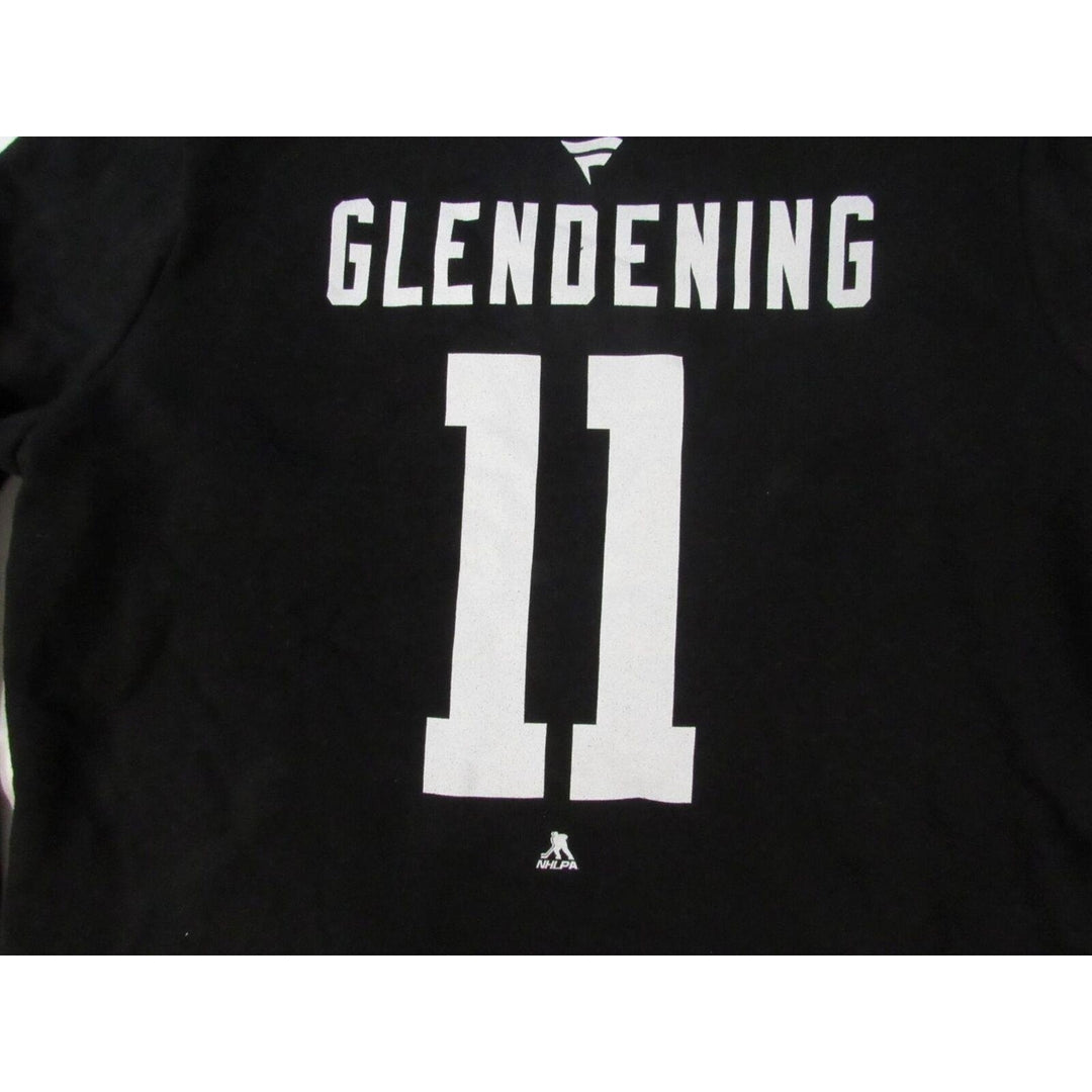 Dallas Stars 11 Luke Glendening Womens Size L Large Black V-Neck Hoodie Image 2