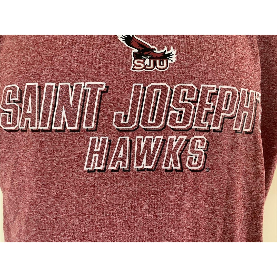 Saint Josephs Hawks Mens Size M Medium Red Rivalry Threads Athletic Shirt Image 2