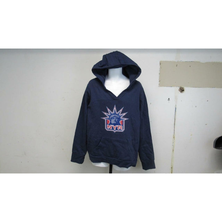 York Rangers Womens Size 2XL 2XLarge Blue Hoodie Image 1