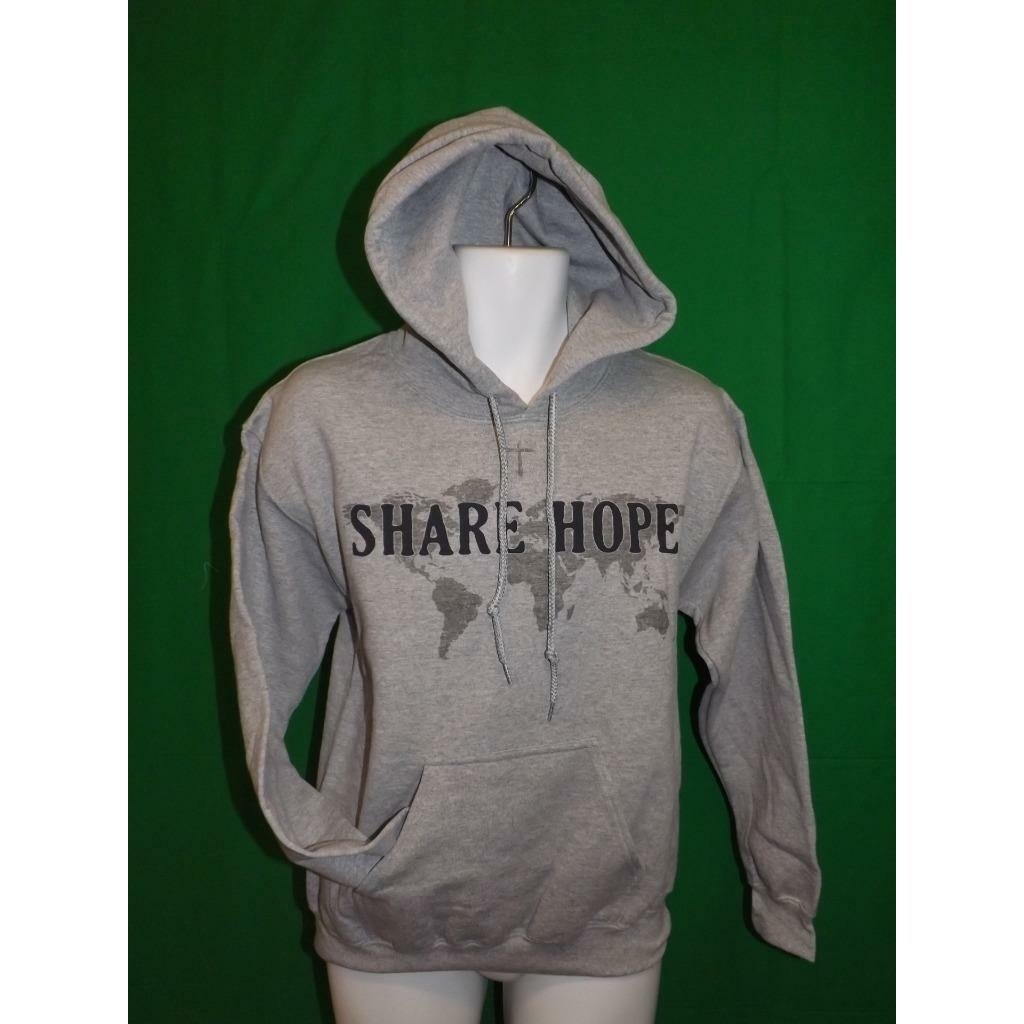 Share Hope Christian Mens Size S Small Gray Hoodie Image 1