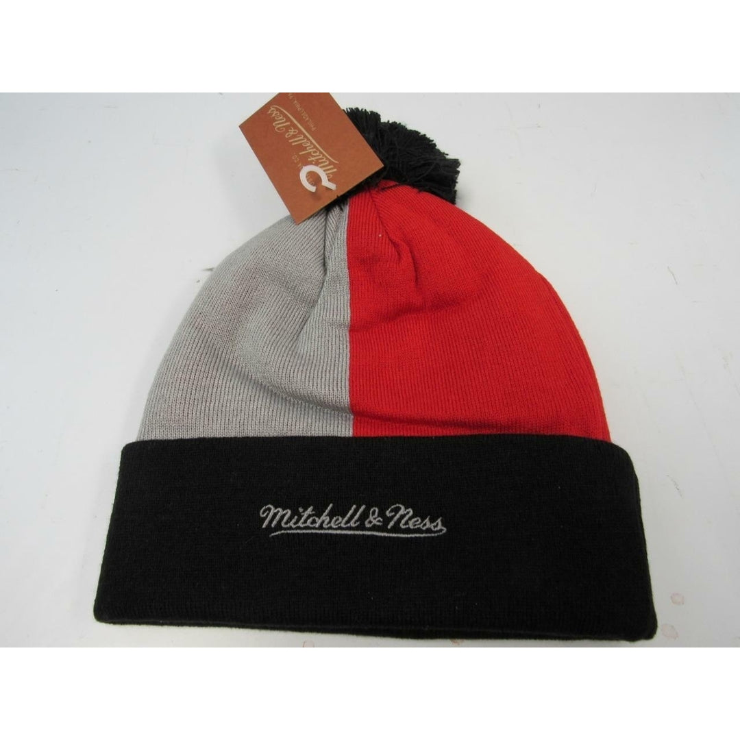 Portland Trail Blazers Mens OSFA Mitchell and Ness Cuffed Thick Knit Beanie 25 Image 3