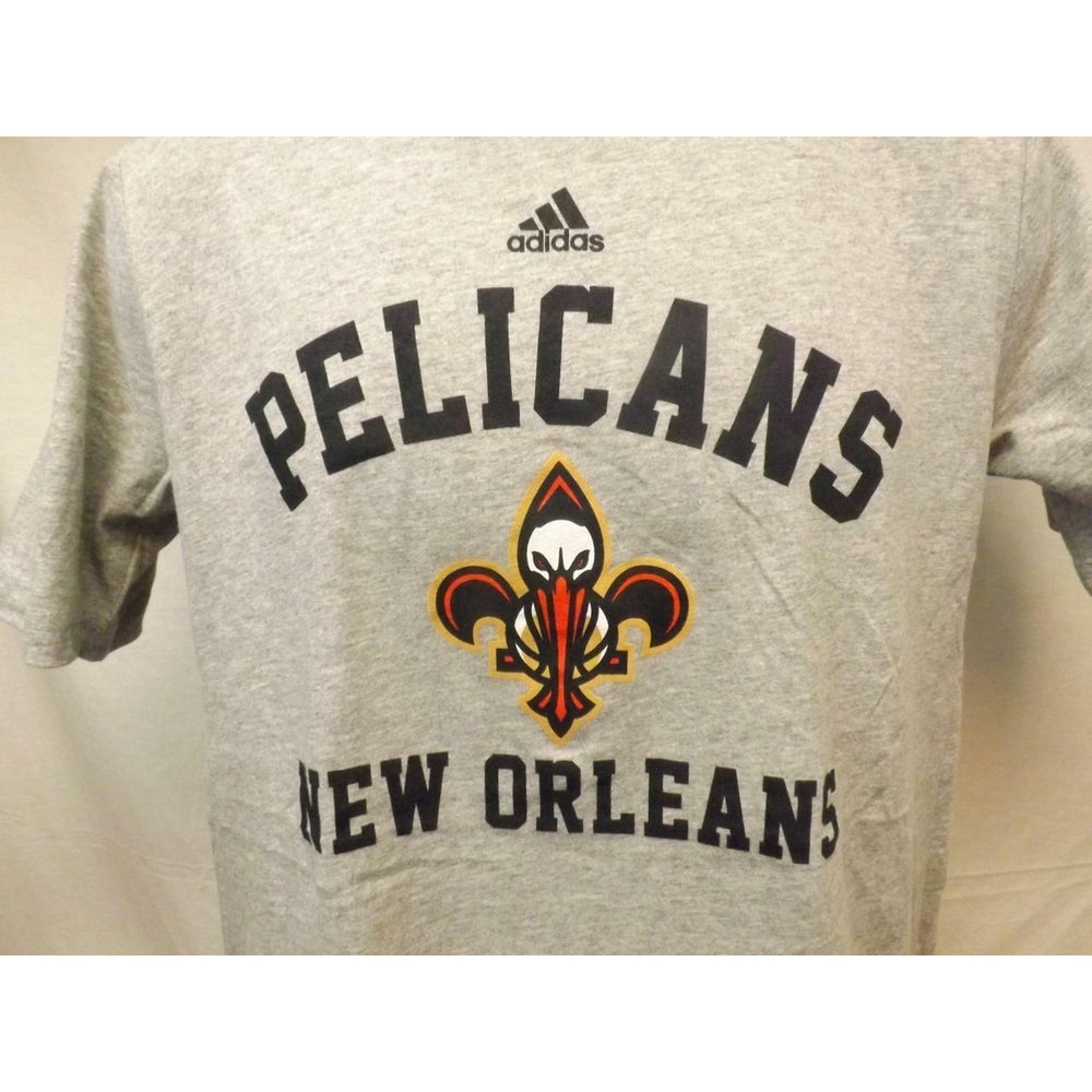 Orleans Pelicans adidas Youth Size XLarge XL 18 Grey Shirt Image 2