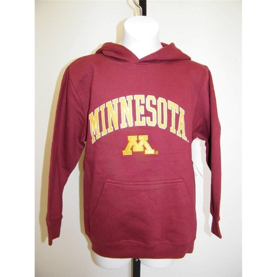 MINNESOTA GOLDEN GOPHERS YOUTH S SMALL SIZE 8 GENUINE STUFF HOODIE 37NC Image 1