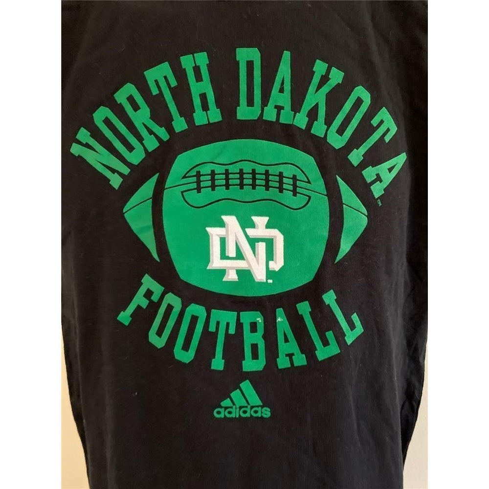 North Dakota Fighting Hawks Youth Size L Large Black Adidas Shirt Image 2