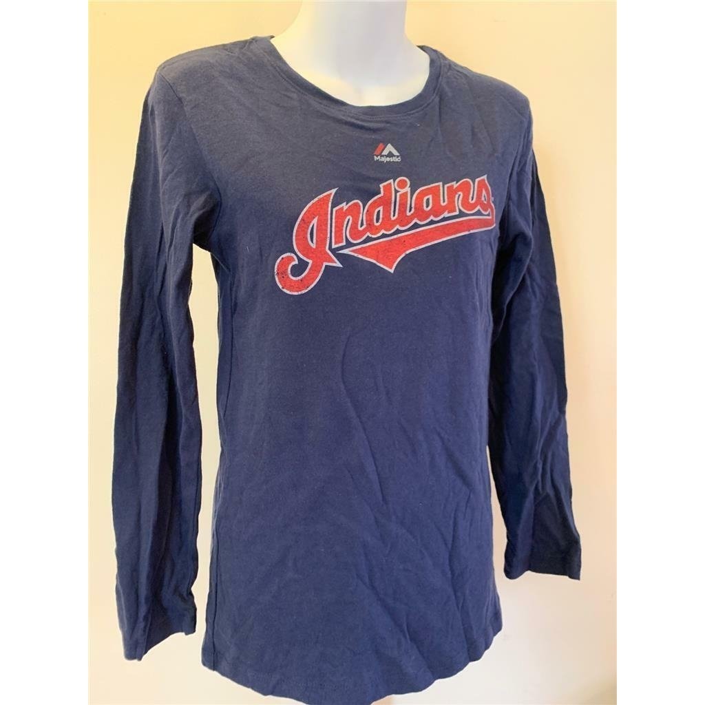 Cleveland Indians 33 Nick Swisher Girls Size XL Blue Shirt Image 2