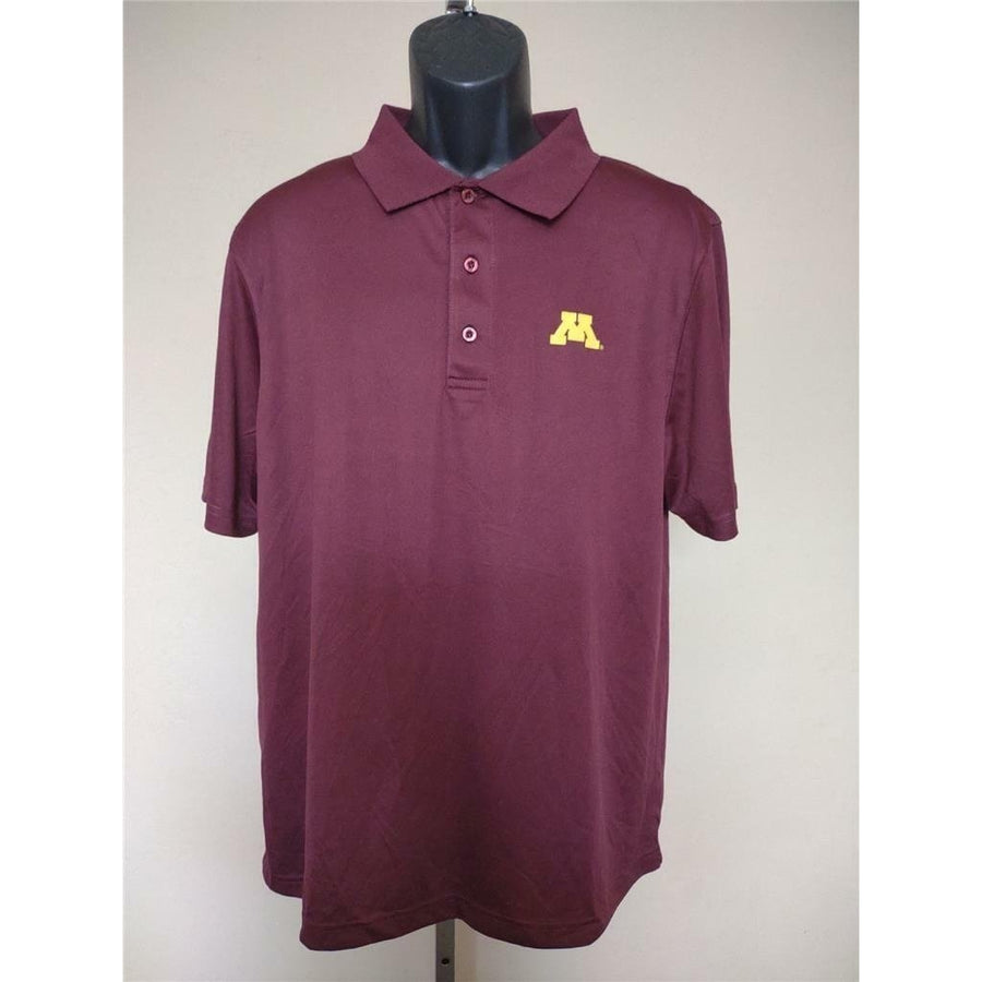 Minnesota Golden Gophers Mens Size L Large Maroon J. America Polo Shirt Image 1