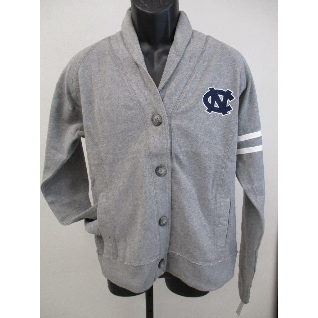 North Carlina Tar Heels Womens Size M Medium Gray Button Jacket Image 1