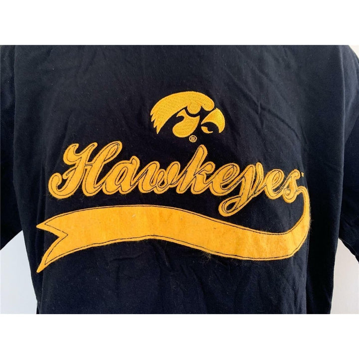 Iowa Hawkeyes Mens Size L Large Black Shirt Image 2