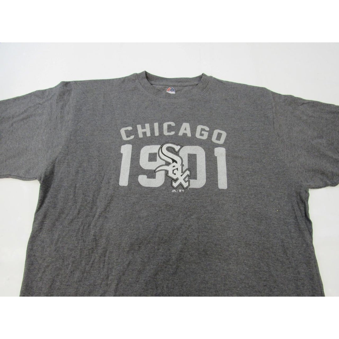 1901 Chicago White Sox Mens Size XL-Tall Majestic Gray Shirt Image 3