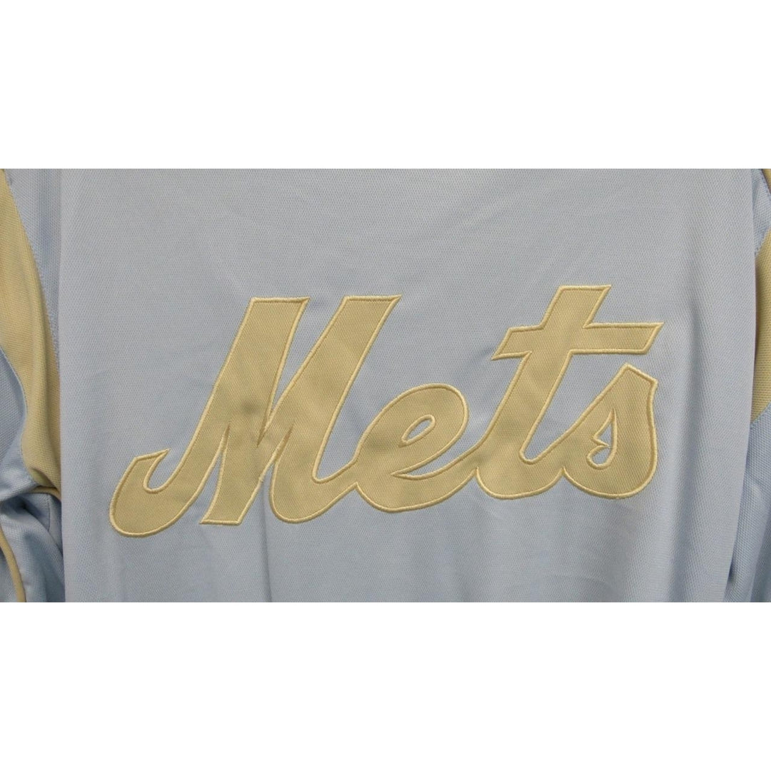 York Mets Mens Size L Large Blue Full Zip Jacket Image 4