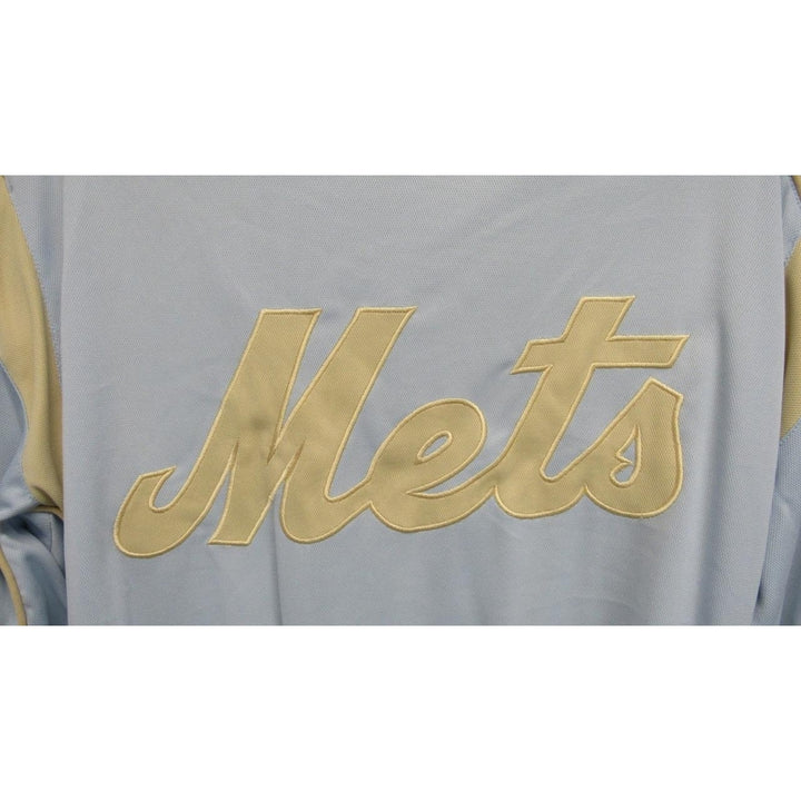 York Mets Mens Size L Large Blue Full Zip Jacket Image 4