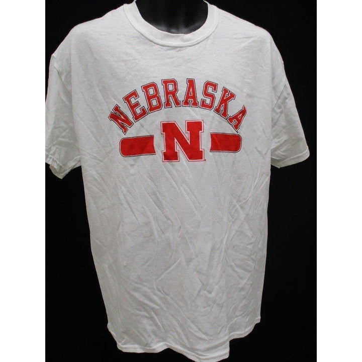 Nebraska Cornhuskers Mens Size L Large White Shirt Image 1