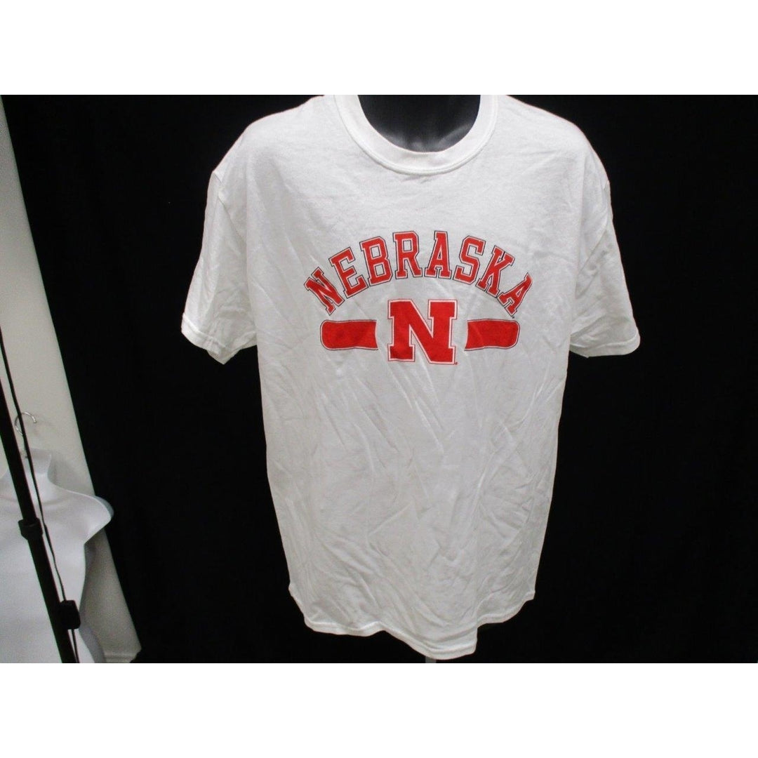 Nebraska Cornhuskers Mens Size L Large White Shirt Image 2