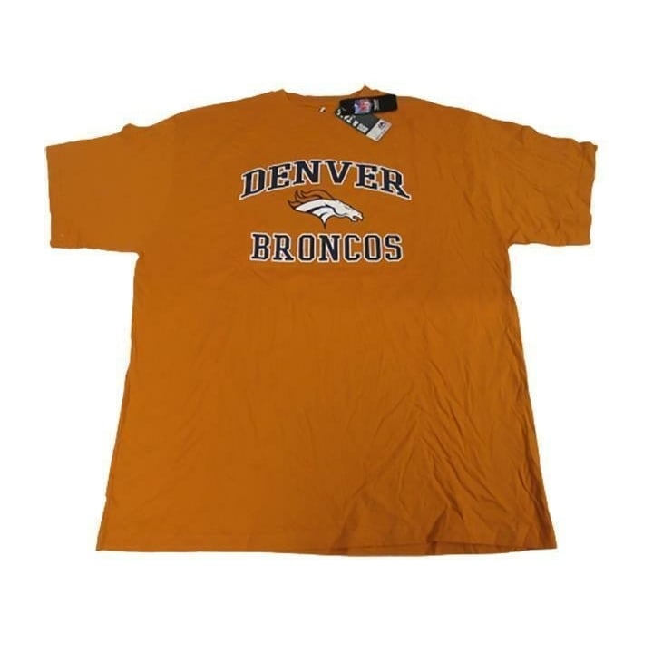 Denver Broncos Mens Size 2XL-Tall Orange Majestic Shirt Image 1