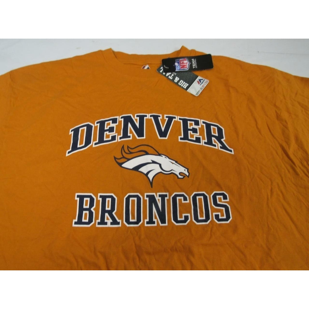 Denver Broncos Mens Size 2XL-Tall Orange Majestic Shirt Image 2