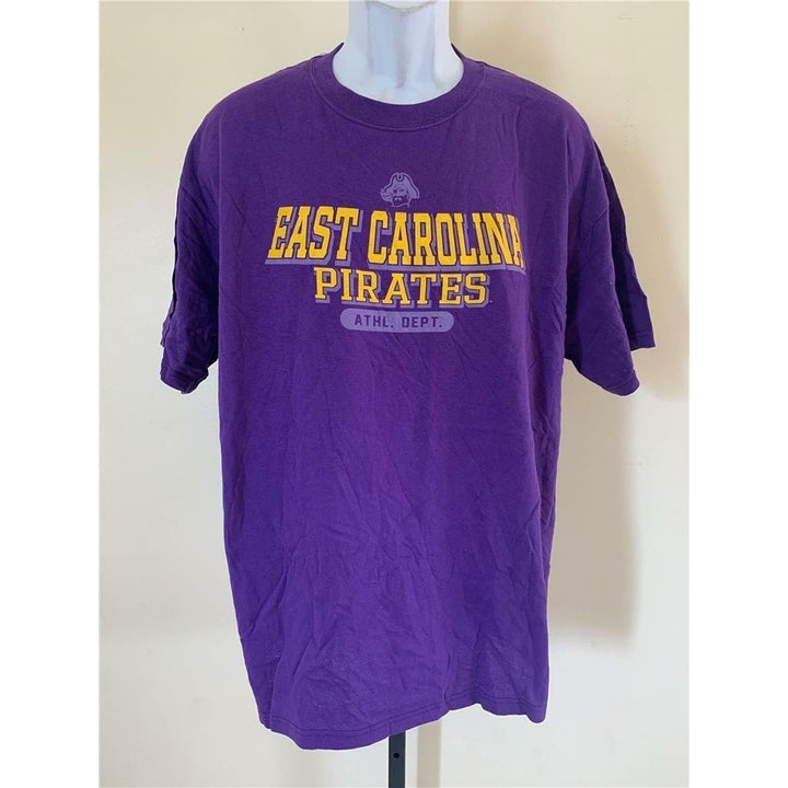 East Carolina Pirates Mens Size XL Purple Shirt Image 1