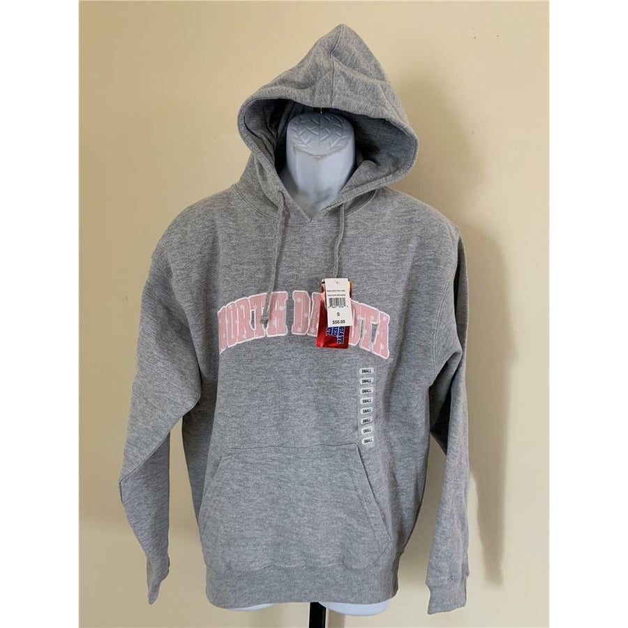 North Dakota Mens Size S Small Gray J America Hoodie Image 1