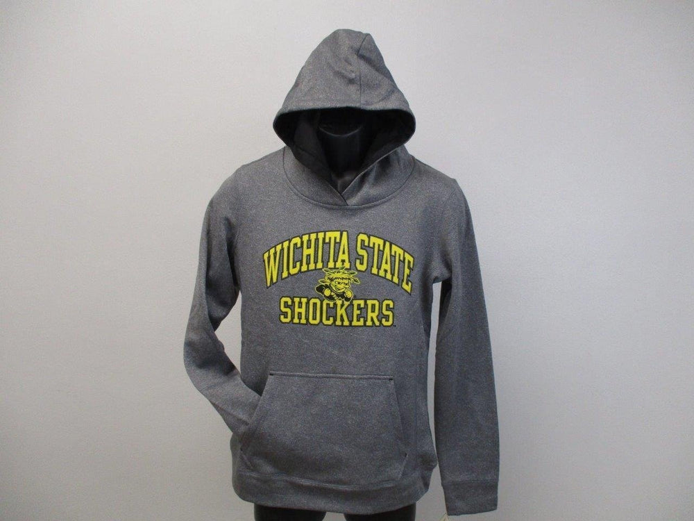 Wichita State Shockers Womens Size M Medium Gray Performance Hoodie Image 2