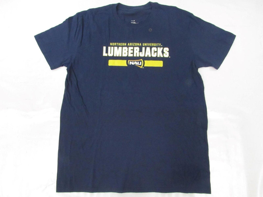 Northern Arizona University Lumberjacks Mens Size L Large Navy Blue Shirt Image 1