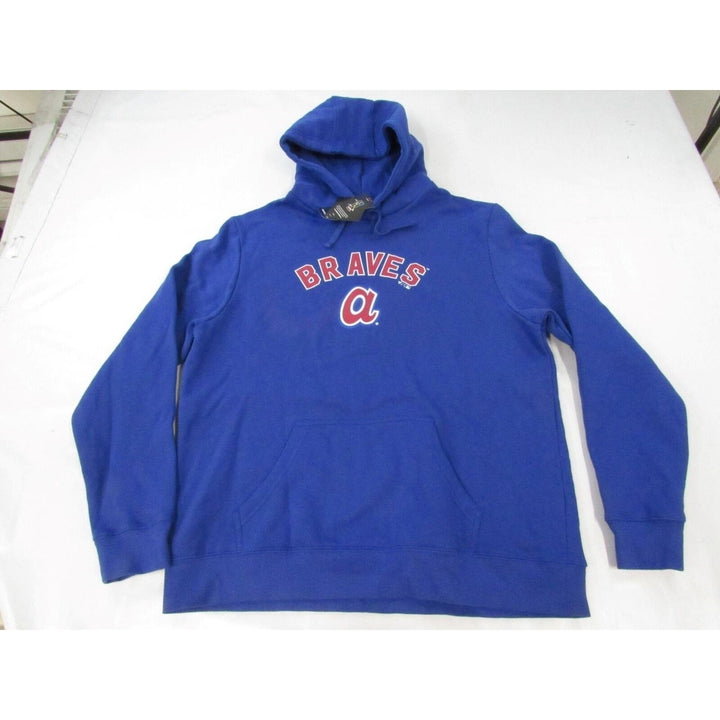 Atlanta Braves 8 Eddie Rosario Mens Size XL XLarge Blue Hoodie Image 1