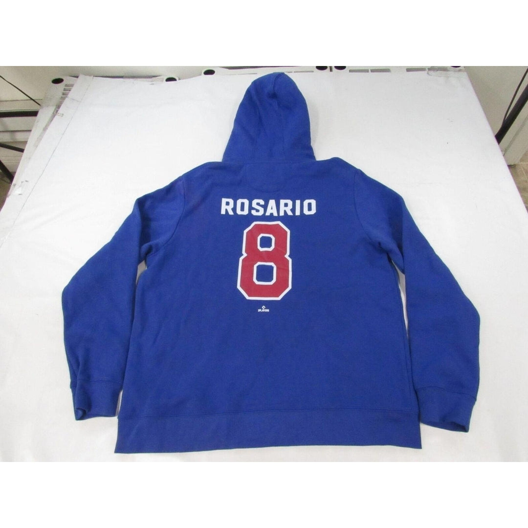 Atlanta Braves 8 Eddie Rosario Mens Size XL XLarge Blue Hoodie Image 2