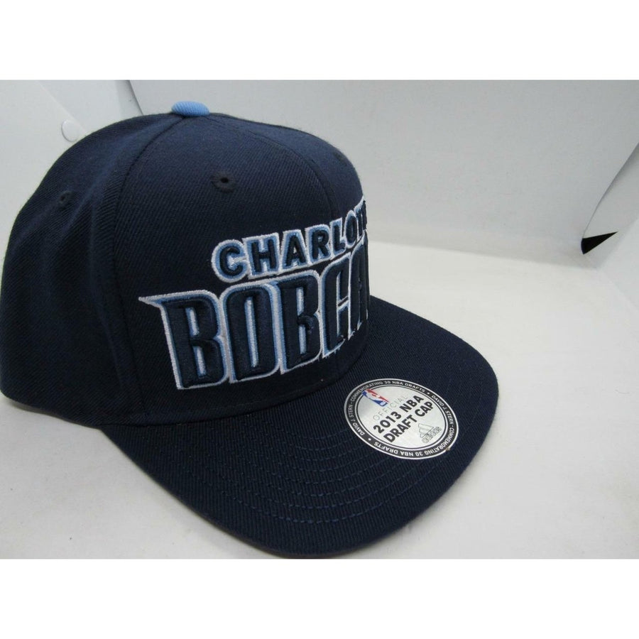 2013 Draft Day Charlotte Bobcats Mens Size OSFA Adidas Snapback Flatbrim Hat 28 Image 1