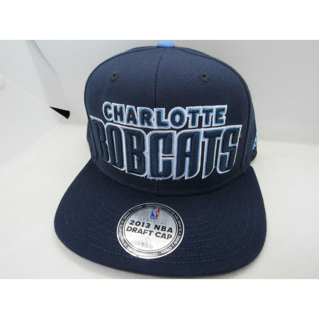 2013 Draft Day Charlotte Bobcats Mens Size OSFA Adidas Snapback Flatbrim Hat 28 Image 2