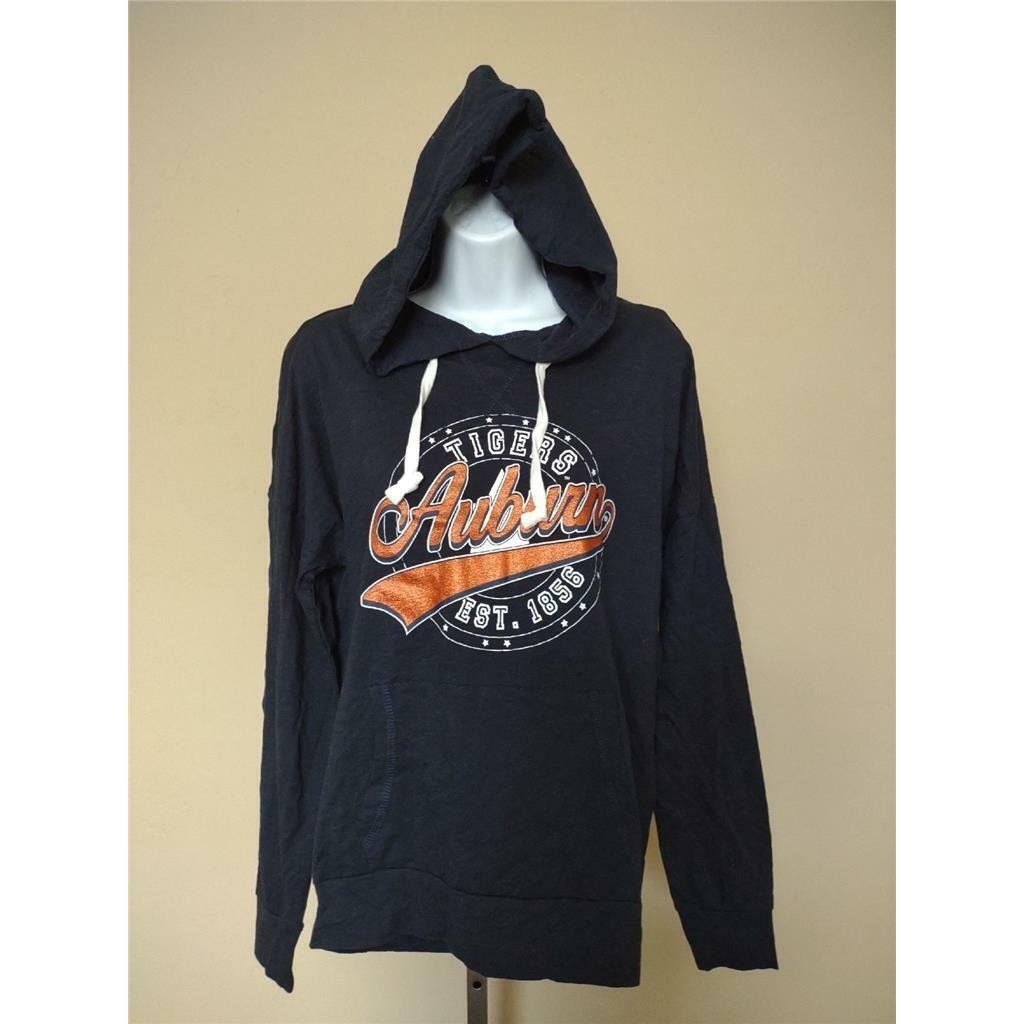 Auburn Tigers Womens Size M Medium Blue Hooded Shirt MSRP 42 Image 1