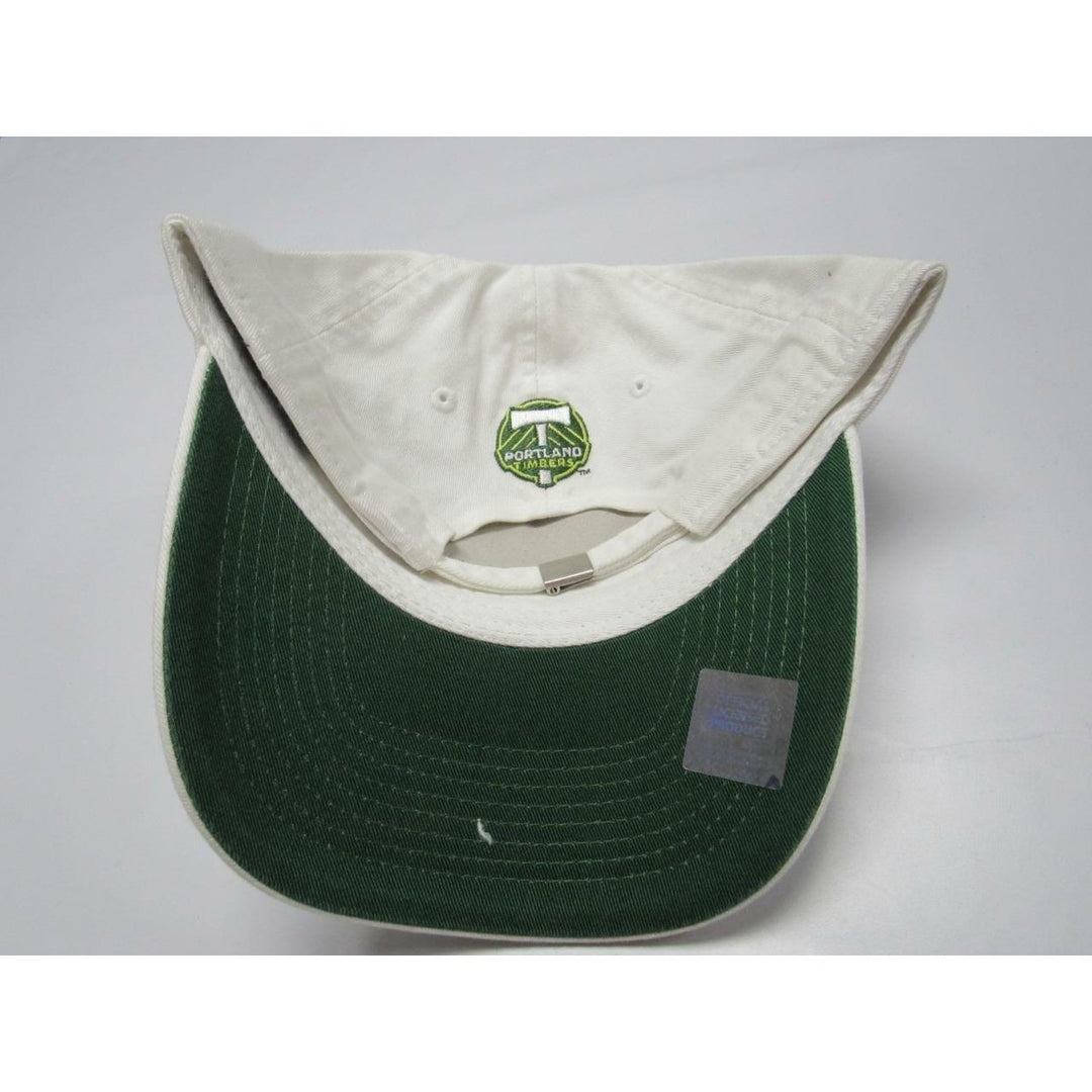 MLS Portland Timbers Mens Size OSFA Adjustable Adidas White Hat Image 4