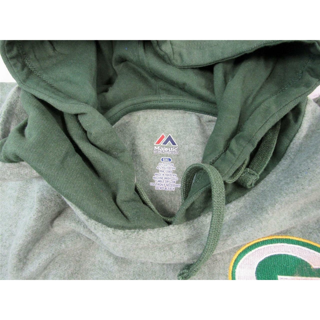 Green Bay Packers Mens Size 5XL Green Soft Fleece Majestic Hoodie Image 1