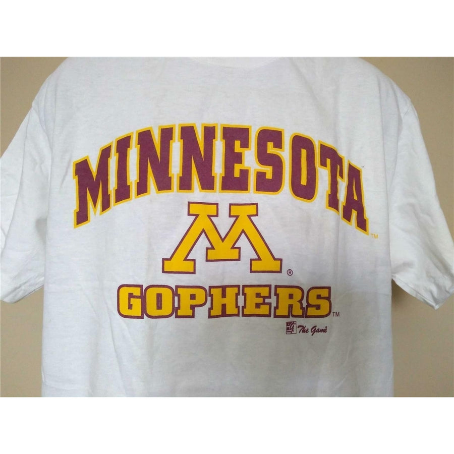 Minor Flaws Minnesota Golden Gophers Mens Size L Large White Shirt Image 1