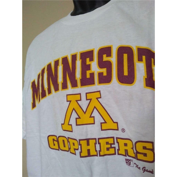 Minor Flaws Minnesota Golden Gophers Mens Size L Large White Shirt Image 2