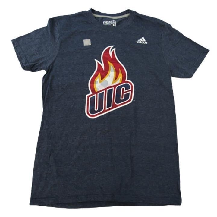 UIC Basketball MENS Size S Small Adidas Blue Shirt Image 1