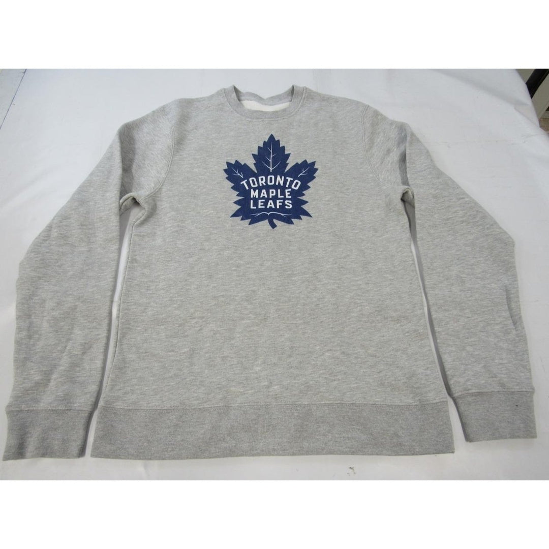 Toronto Maple Leafs Mens Size 4XL 4XLarge Gray Sweatshirt Image 1