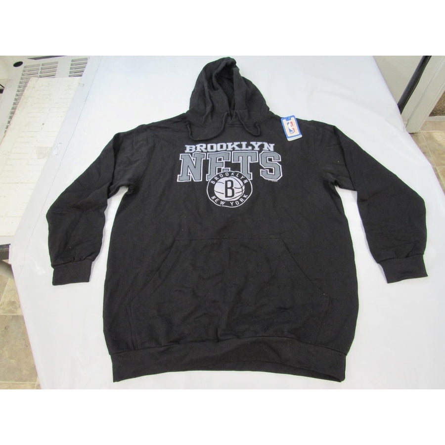 Brooklyn Nets Mens Size 2XL-Tall 2 Extra Large Tall Black Hoodie Image 1