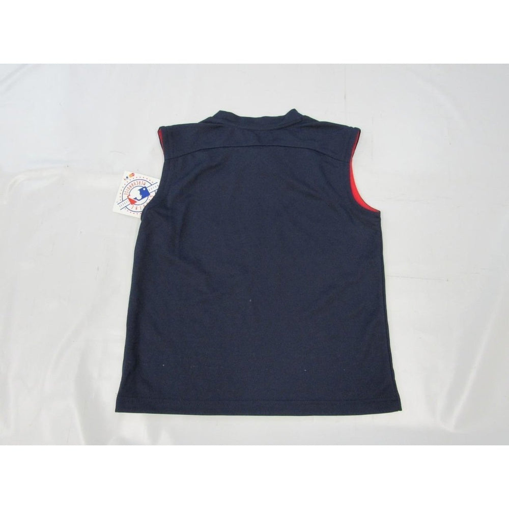 Cleveland Indians Child Size L (7) Navy Blue Polyester Majestic Tank 38 Image 2