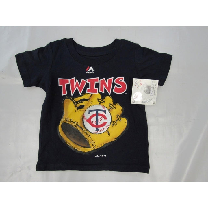 Minnesota Twins Child Size 2T Navy Blue Majestic Shirt 16 Image 1